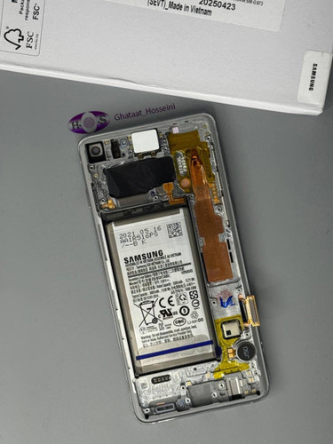 تاچ السیدی سامسونگ s10plus+fram+battery اورجینال سرویس پک