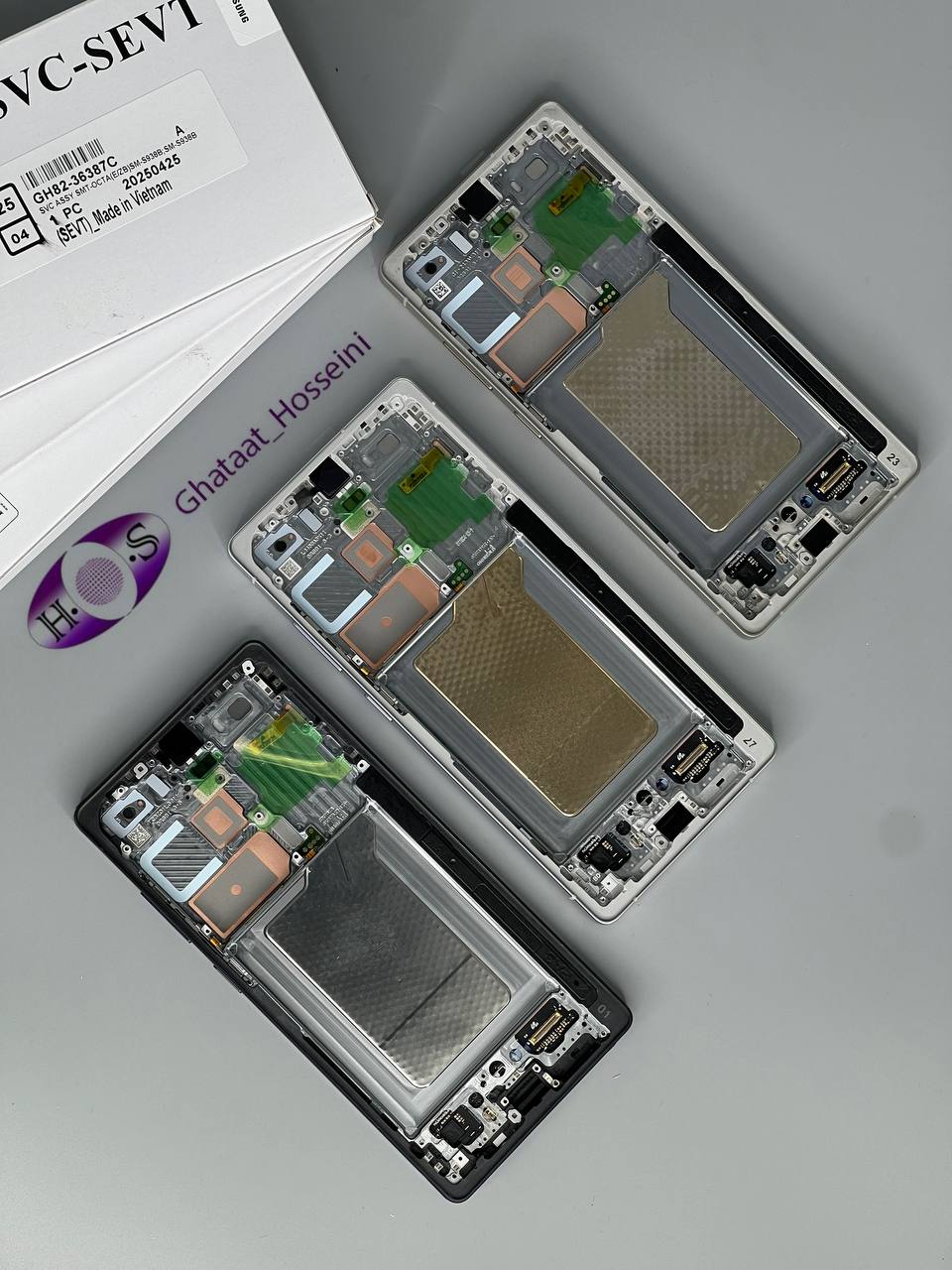 تاچ و السیدی گوشی سامسونگ samsung s25 ultra/s938+fram service pack اورجینال شرکتی